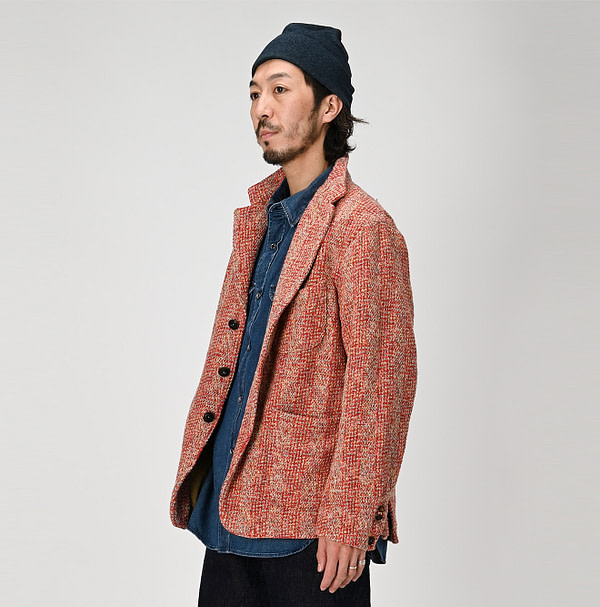 Tamatebako Tweed Tyrol Jacket MEN Male Model