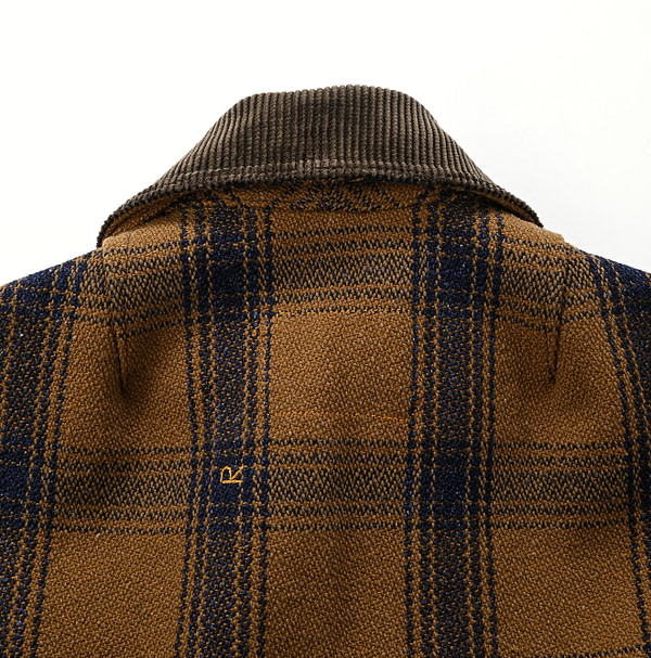 Teddy Check Melton Wool 908 Hunting Jacket Detail