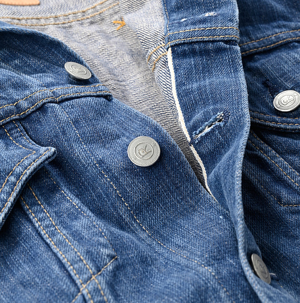 Futatabi 6.5 Ai Denim Sorahikohime Jacket Detail