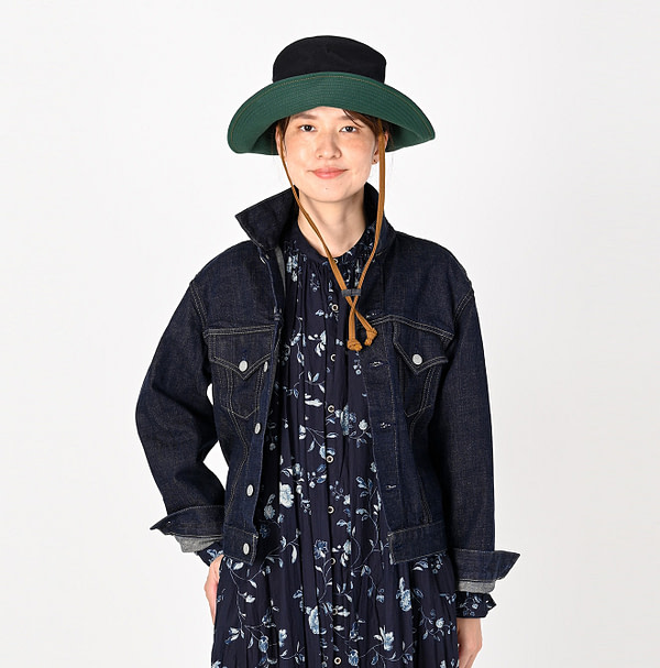 Futatabi 6.5 Ai Denim Sorahikohime Jacket Female Model