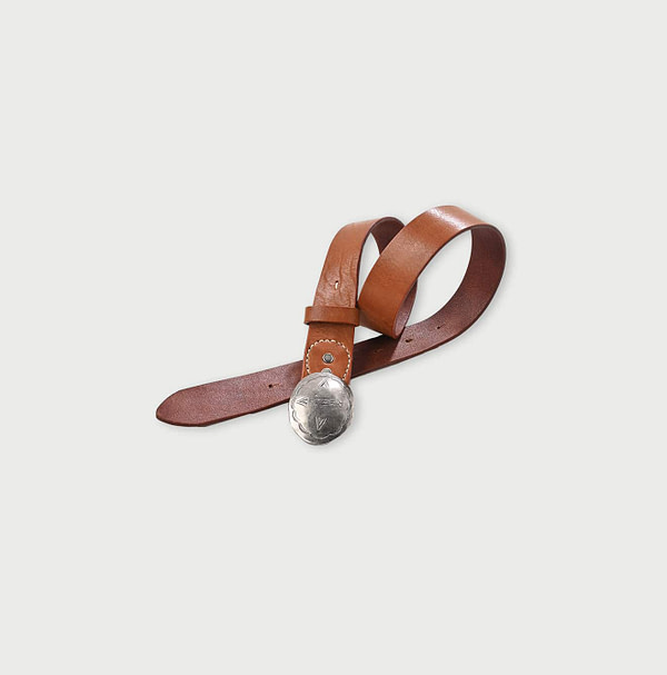 Navacco Buckle Belt Thick Brown