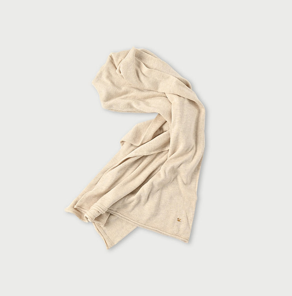 Super Gauze Muffler Beige Top