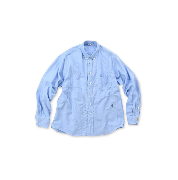 Supima Oxford 908 Ocean Canvas Shirt Saxe Chambray