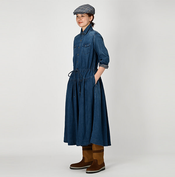 Shirt Denim Eastern Dress Shou Female Model