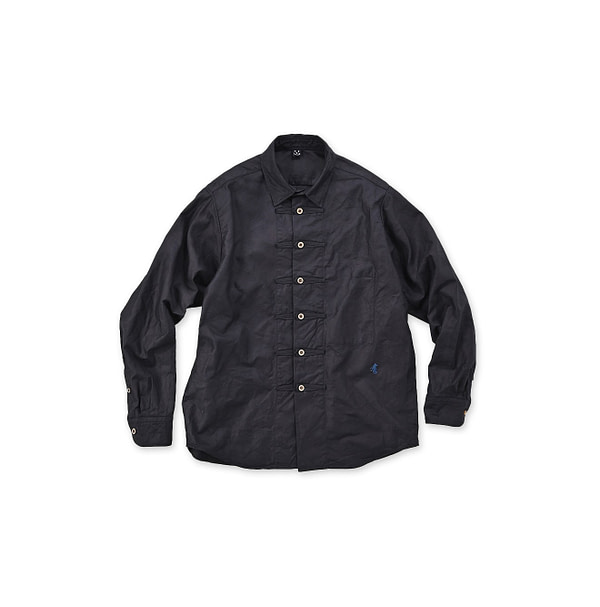 Indigo Supima Oxford 908 8 Knot Shirt Indigo