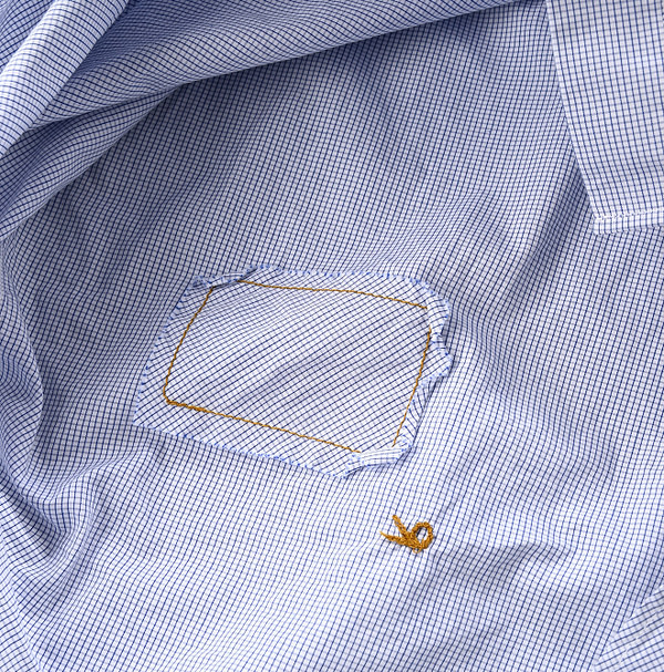 No.180 Miko 908 Cotton Tyrolean Shirt Detail