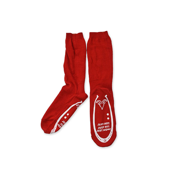 Super Gauze Knitsew Socks Red