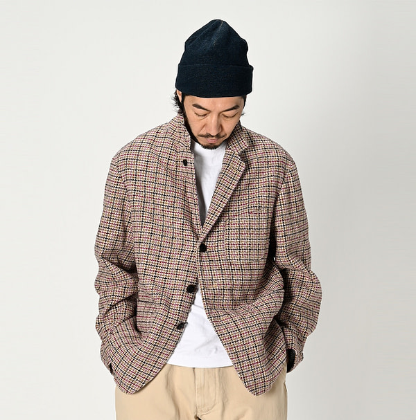 Cotton Tweed Miyuki Jacket MEN Male Model