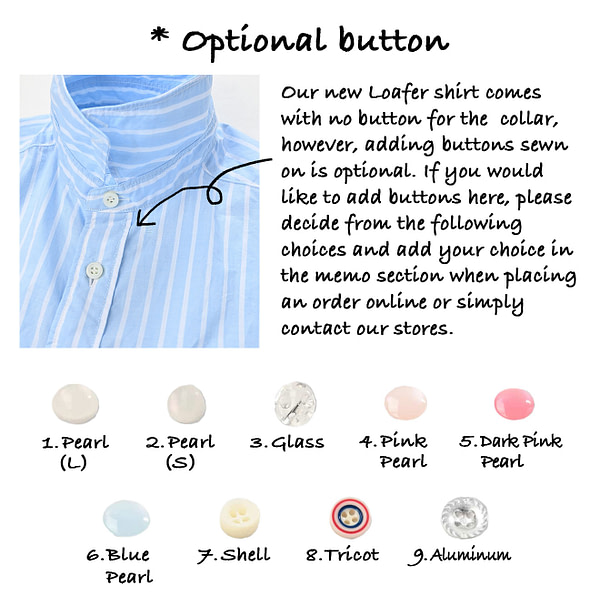 Optional Buttons for Loafer Shirt