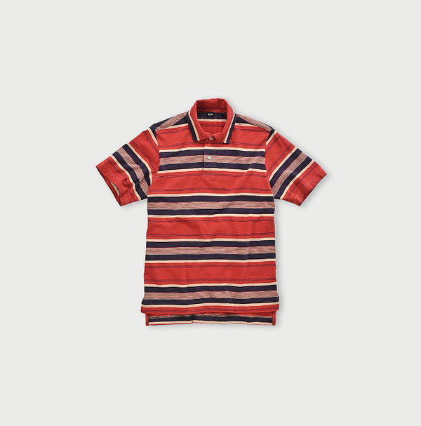 Tricolor Stripe 908 Loafer Polo Shirt