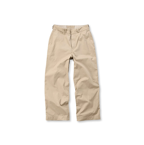 Usu Komitsudo Gaba Cotton Charotte Pants Sand White