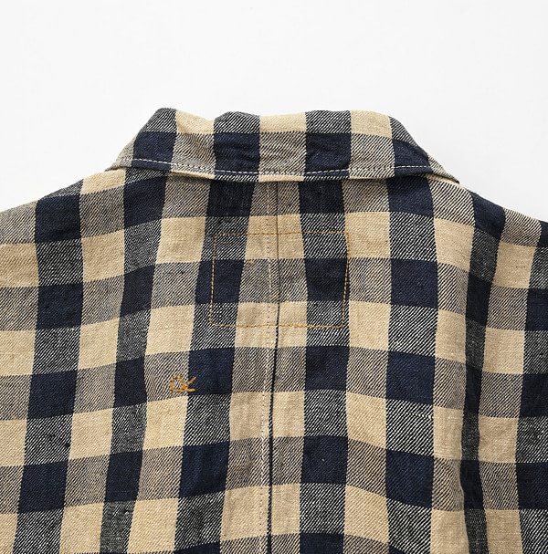 Indian Linen Twill Shirt Jacket MEN Detail