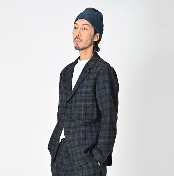 Wool Serge Stretch Miyuki Jacket Jacket MEN Male Model