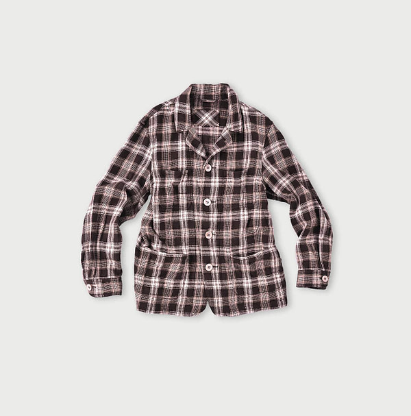 Indian Flannel 908 4-Pocket Shirt Brown Check