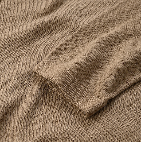 Whole Super Gauze Cotton 908 Turtle Neck T-shirt Detail