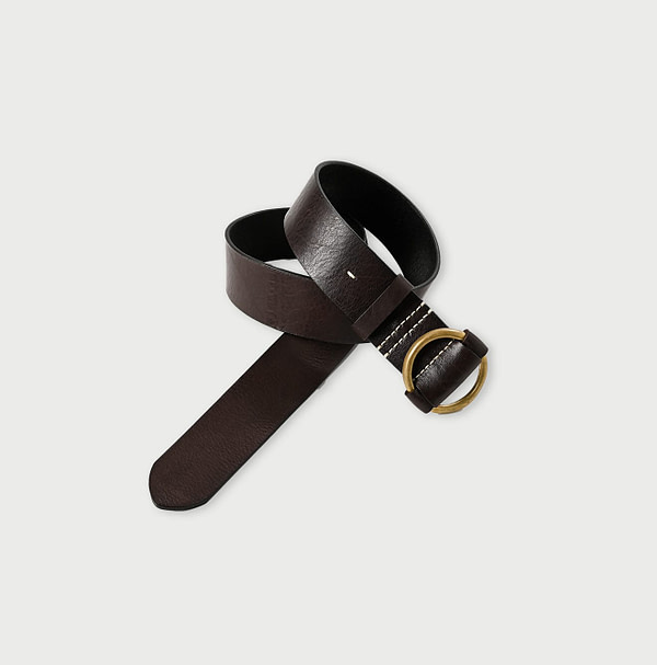 Ring Belt Dark Brown