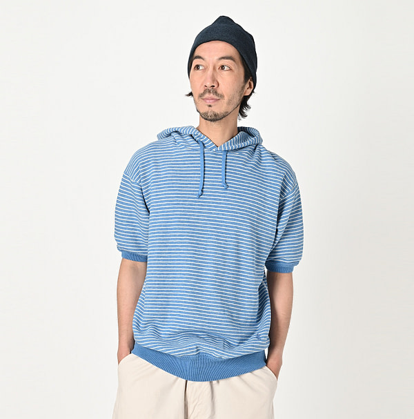 Super Gauze Stripe Urake 908 Hoodie