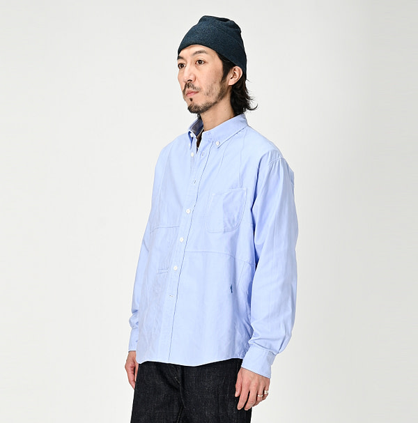 Supima OX 908 Ocean Sail Shirt Male Model