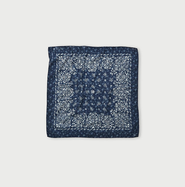 Indigo Aya Momisley Bandana Momisley x Small Flowers