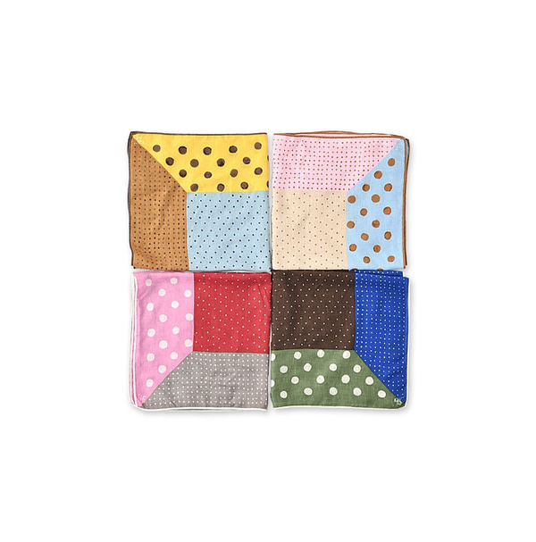 Supima Organic Patchwork Dot Bandana