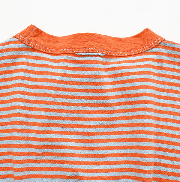 4545 Stripe 908 Ocean T-shirt Detail