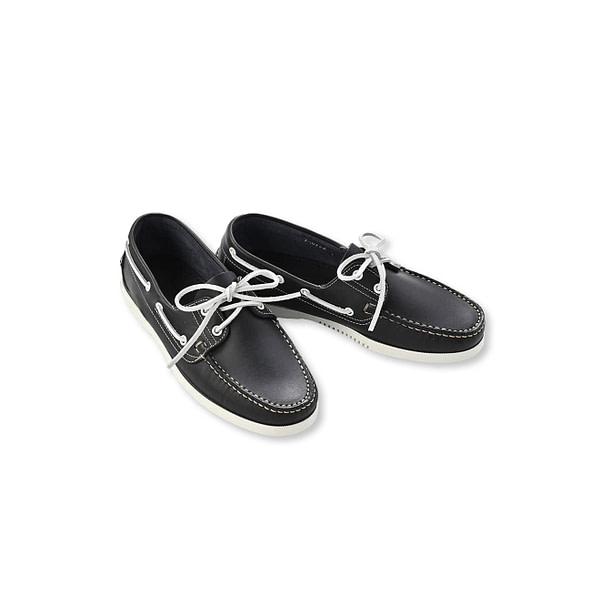 45R × Paraboot Leather Deck Shoes (MEN) Navy