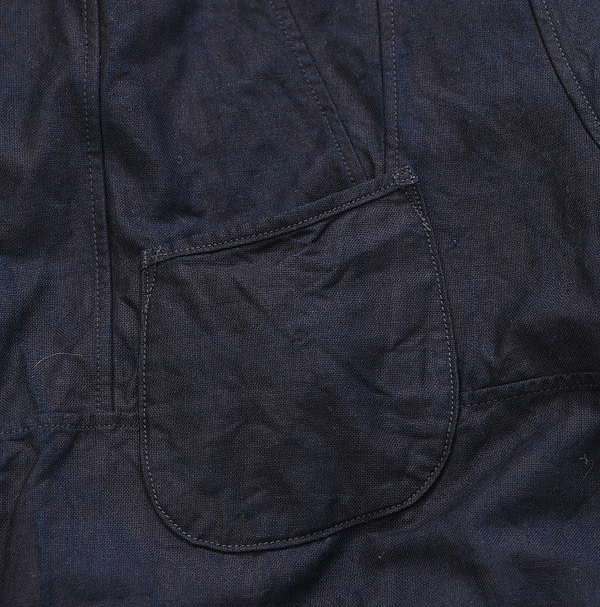 Indigo Supima OX 908 Ocean Sail Shirt Detail