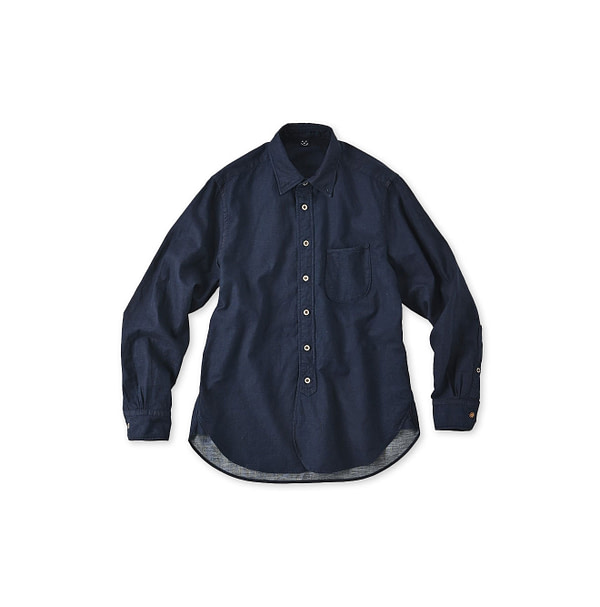 Indigo Double Woven 908 Loafer Shirt Indigo