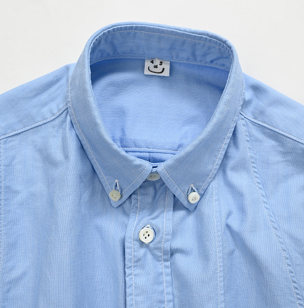 Supima Oxford 908 Ocean Canvas Shirt Detail