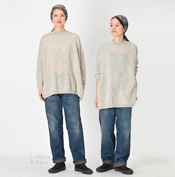 Shetland Super Gauze Big Slit Female Models