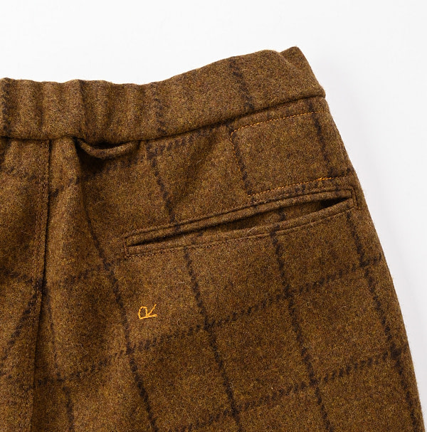 Jersey Wool Flannel 908 Easy Pants Detail