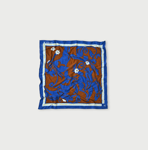 Tenjiku Horse Girl Bandana Blue