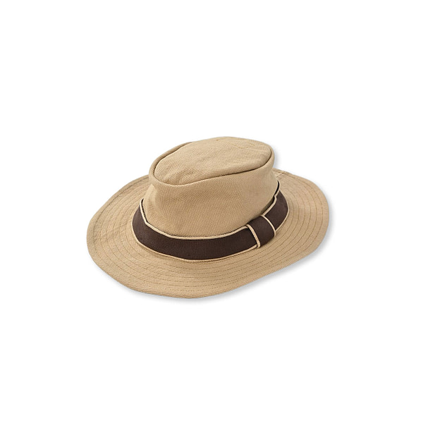 No.4 Cotton Canvas Hat Beige