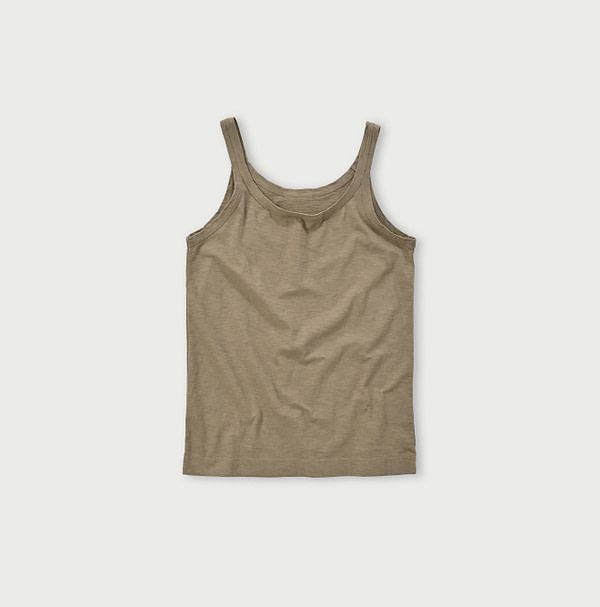 Dozume Tenjiku Cotton Camisole Sandy Khaki