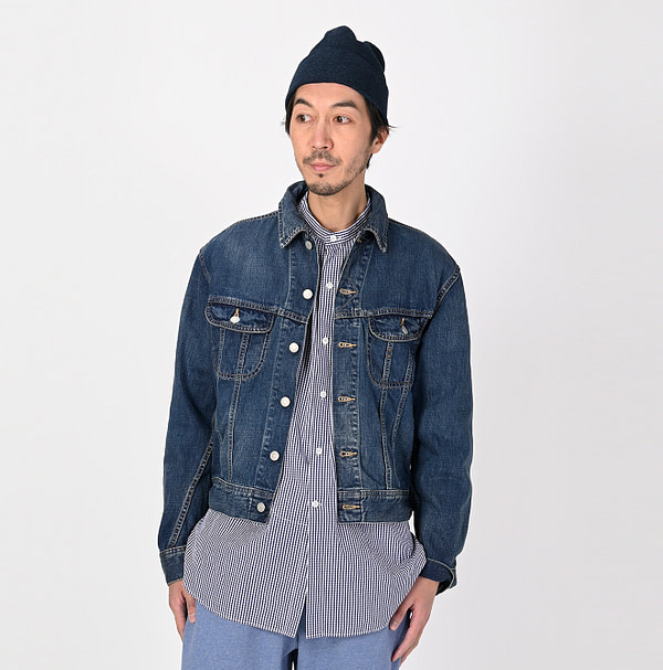 Raimugi Cotton Denim 908 Yama Hikohime Jan Distressed Male Model