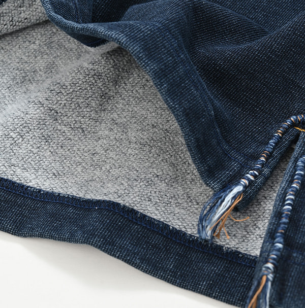 Indigo Urake 908 Outer Sweat Detail