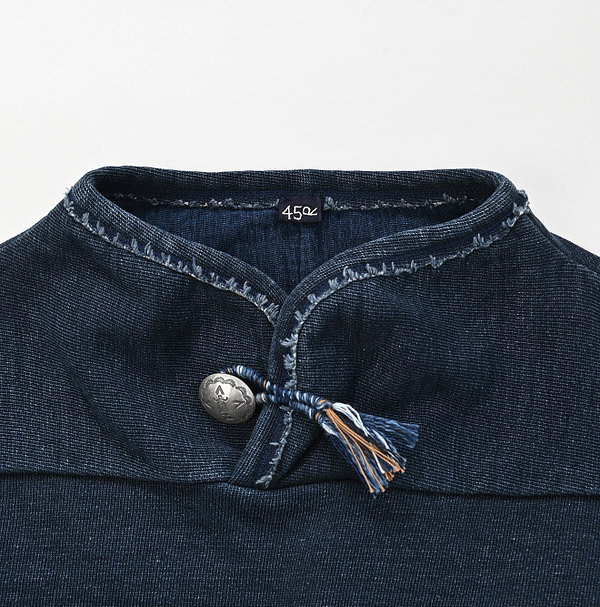 Indigo Urake 908 Outer Sweat Detail