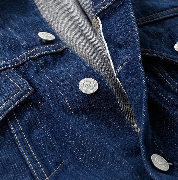 Futatabi 6.5 Ai Denim Sorahikohime Jacket Detail