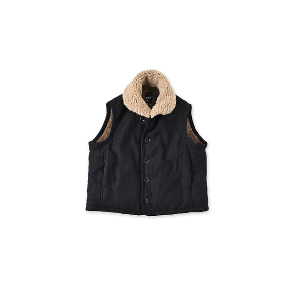 Indigo Satin x Boa 908 Vest