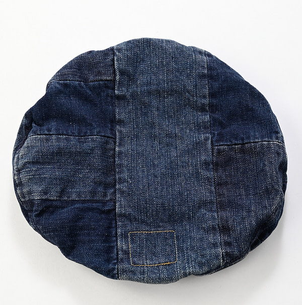 Happy Cotton Denim Beret Detail