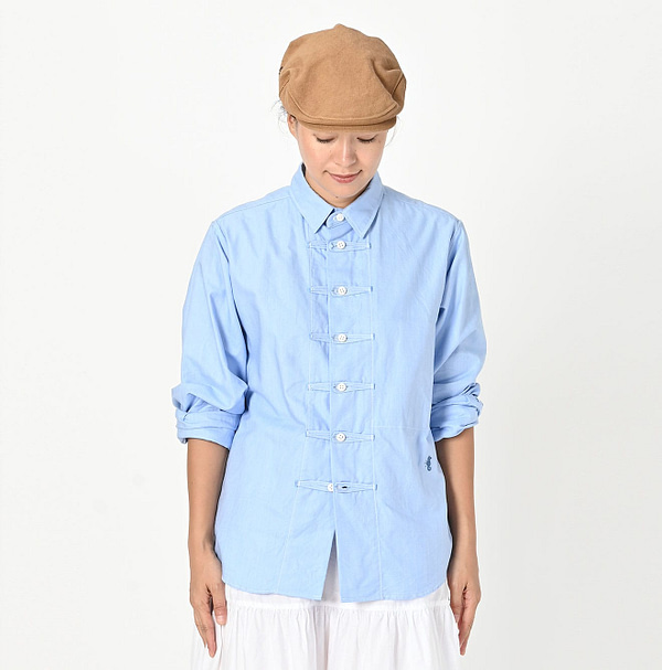 Supima Oxford 908 8 Knot Shirt Female Model