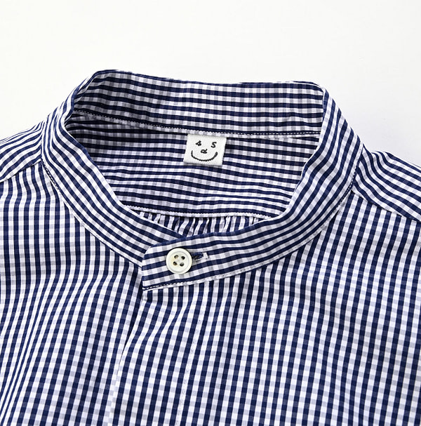 No.180 Miko 908 Cotton Tyrolean Stand Shirt Detail