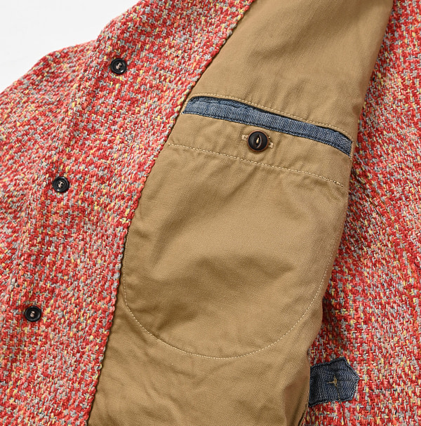 Tamatebako Tweed Tyrol Jacket MEN Detail