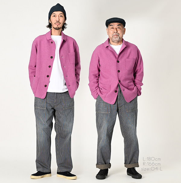 908 Float Boiled Wool Jacket Male Models