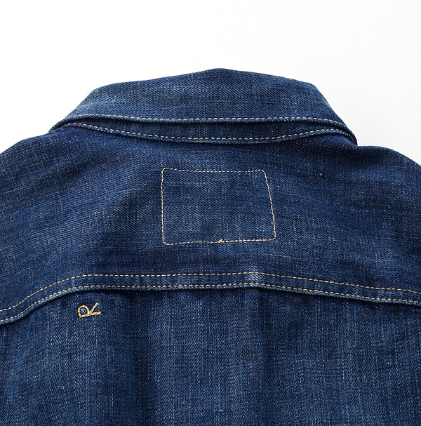 Futatabi 6.5 Ai Denim Sorahikohime Jacket Detail