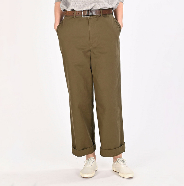 Okome Chino Cotton Charlotte Pants Female Model