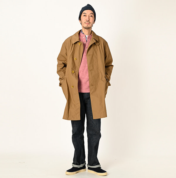 Cotton Weather 908 Half Coat Male Model