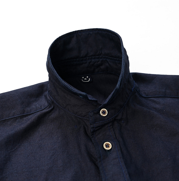 Indigo Supima Cotton OX 908 Loafer Shirt Detail