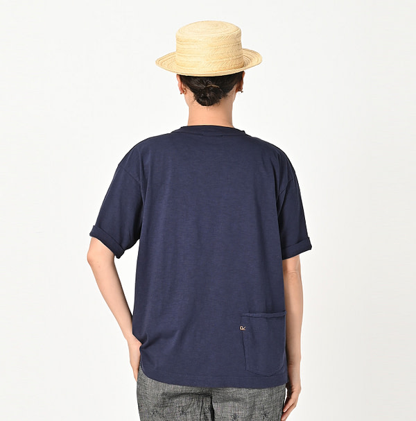 Dozume Tenjiku Cotton 908 Ocean T-shirt