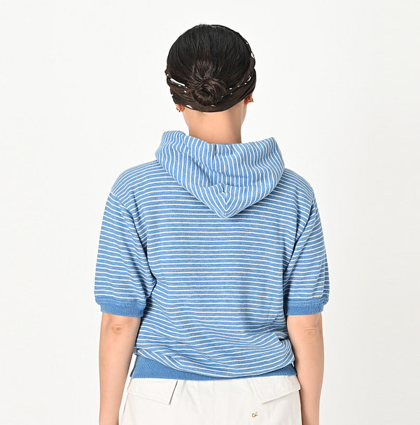 Super Gauze Stripe Urake 908 Hoodie